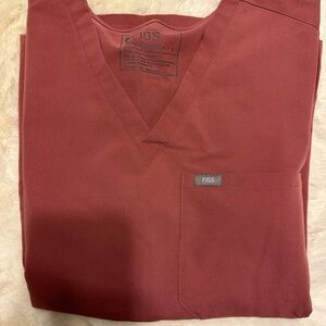 Mauve FIGS scrub top.